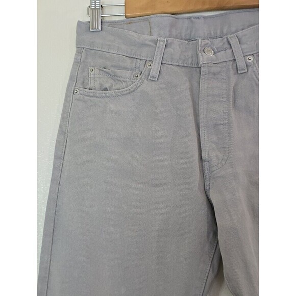 Levi's 501 Button Fly Jeans Men Size 30 X 29 Stone Gray WPL 423 Vintage Y2K - Picture 3 of 11